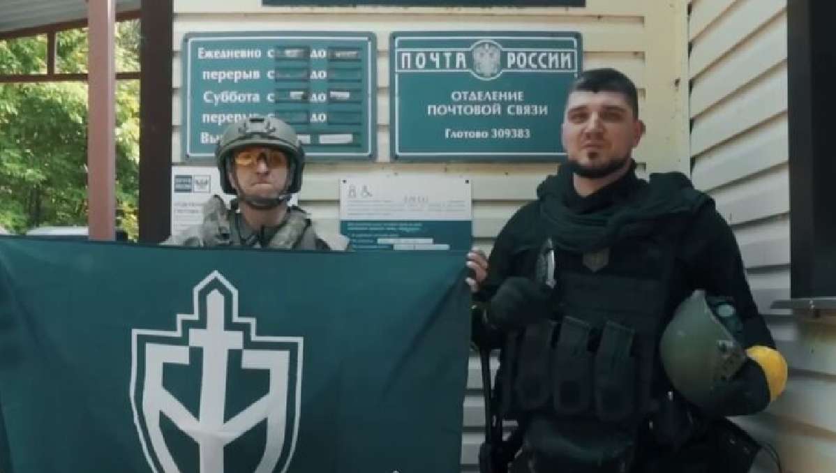 "Русские добровольцы" во время рейда в Белгородскую область. Скриншот видео